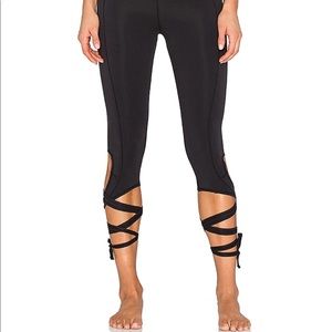 Free People cropped leggings-black Sz S